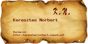 Keresztes Norbert névjegykártya